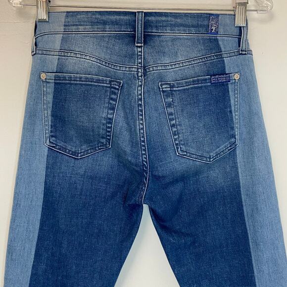 7 For All Mankind ANKLE SKINNY SHADOW SEAM & STUDS - Picture 9 of 11